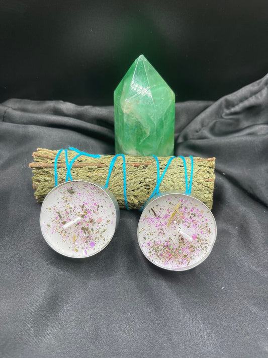 Fertility- Intention Tea Light Candles